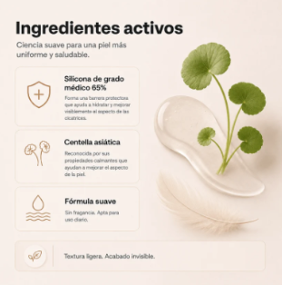 Stick de silicona para cicatrices y estrías